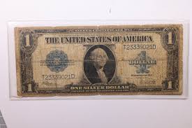 1923 $1 Silver Certificate., (Large)., "Horse Blanket"., Very ...