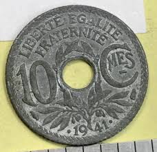 FRANCE COIN, 10 CENTIMES 1941 — Free Shipping — Lot NT.17 | eBay
