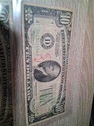 1934 And 1950 Green Seal 10 Dollar Bills Old Paper Money | eBay