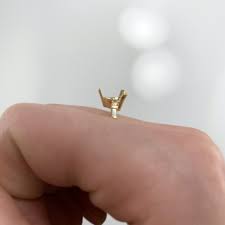 Trillion 7mm Ring Semi-mount in 14k Yellow Gold With ...