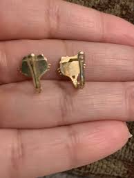 14k Solid gold Enamel Hello KittyEarrings About 1mm!!