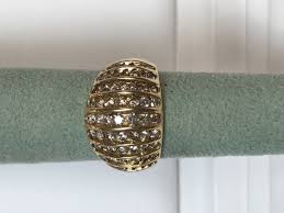 Women 10 Kt Yellow Gold Anniversary & Wedding Ring With ...