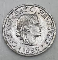 1980 Switzerland Confoederatio Helvetica 10 Rappen Coin - Etsy