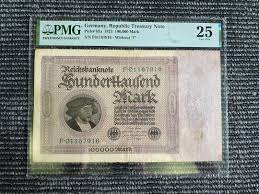 Antique Rare Historical 100,000 German Marks 1923 - PMG ...