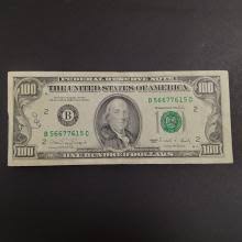 Sold at Auction: Collectible Faulty Alignment /Miscut Error 1990 US $100 one hundred dollars bill note green seal