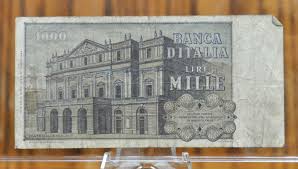 1969-81 Bank of Italy 1000 Lire Italian Banknote- Giuseppe ...