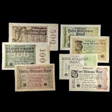 Weimar Germany Inflation Collection (Seven Bills) - 1923 ...