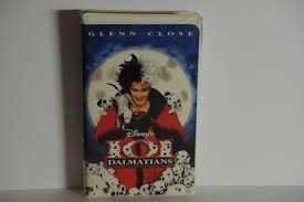 Disney, 101 Dalmatians, Glenn Close, Family movie, VHS tape ...