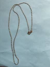 Estate Dainty Goldwashed 925 Italy Signed Twist Chain ...