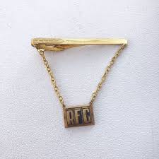 Vintage Hickok Tie Clip Tie Bar Initial RFG | eBay