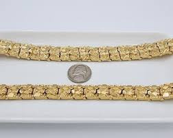 Gold Nugget Bracelet: 14k Heavy Plated, 13mm or 15mm ...