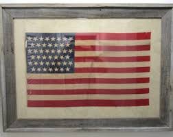 Framed Antique 1896 US 45 Star Flag on Gauze - Utah - Etsy