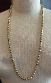 Premier Designs Gold Tone Ball Bead Long | Mercari