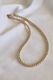 GOLD FILLED 5MM BEADED NECKLACE – Katie Waltman Jewelry