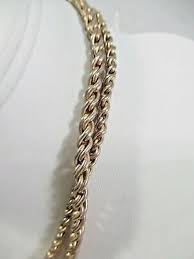 VINTAGE NON-DESCRIPT COLOR METAL DOUBLE STRAND BARCLAY ...