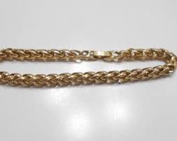 Vintage Gold Tone Braided Bracelet (2297) Pretty! - Etsy