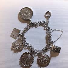 Vintage sterling silver ELCO charm bracelet