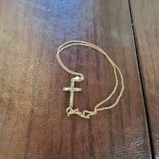 Vintage 1/20 12K Gold-filled Cross Pendant Necklace ...