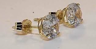 ART AND MOLLY - 14K YELLOW GOLD CUBIC ZIRCONIA (TCW 1.60 Ct ...