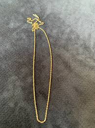 Gold Rope Chain, 20” Long, 14kt Yellow Gold, Solid, Preloved ...