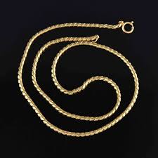 Boylerpf - Vintage 14K Gold Serpentine Chain Necklace, Unisex