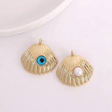 2pcs 18K Gold Scallop Pendant,shell Pendant,shell Charm Necklace,vacation Ocean Jewelry, for DIY Jewelry Making Supply - Etsy Israel