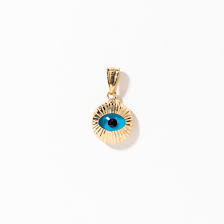 Evil Eye Charm in 10K Yellow Gold – Ann-Louise Jewellers