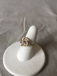 Diamond Cluster Ring Size 5 14K Yellow Gold | eBay