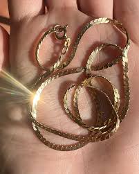 Vintage Yellow Italian Gold Luxuriously Thick Serpentine ...