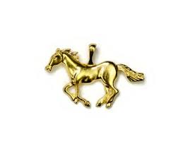 BULK 20 Horse Gold Tone Pendants GC4042 - Etsy
