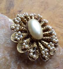 Vintage Max Neiger Brooch-1930s Neiger Cone and Cornet Faux ...