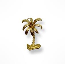 14k Gold 3D Palm Tree Pendant | eBay