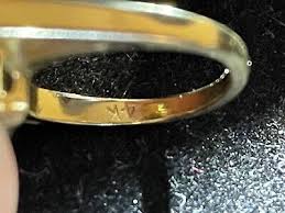 Estate Amethyst Diamond 14k Yellow Gold Ring Size 4 | eBay