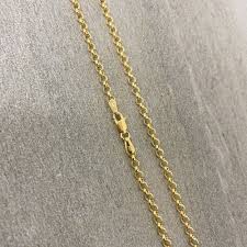 14k Yellow Gold High Polished 2.5mm Rolo Chain Necklace With ...
