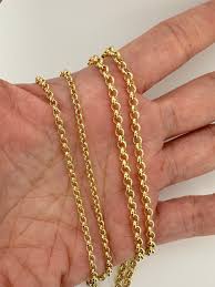 14K Gold 2.3mm Rolo Belcher Chain Necklace R4639 - Aurora ...