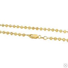 14K Gold Moon Cut Chain 22 Inches 2.9mm 64608 – TraxNYC