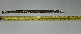 Unique NAPIER Braided Herringbone Chain Vintage Bracelet ...