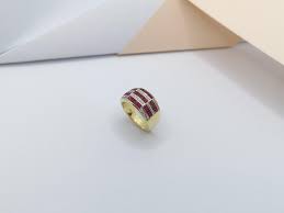 Ruby with Diamond Ring Set in 18 Karat Gold Settings For Sale at 1stDibs | 1.8cm ring size, 1.8 cm ring size