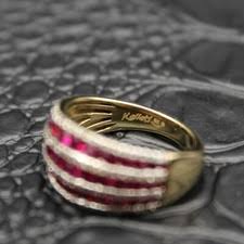 Diamond Yellow Gold 7 Ring Handcrafted Rings for sale | eBay