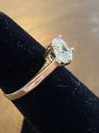 Vintage Sterling Silver and Cut Crystal CZ Size 7 Ring With ...