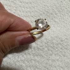 Jewelry | 14 K Gold Plated Stamped Cz Beautiful Ring | Poshmark