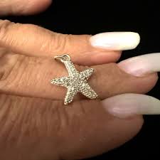 ESTATE STERLING SILVER CUBIC ZIRCONIA STARFISH BRACELET ...
