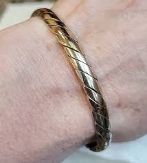 24kt Goldplated Twist Cuff Bracelet Custom Plated READ ...