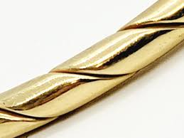 Buy 14K Yellow Gold Bangle Bracelet Online in India - Etsy