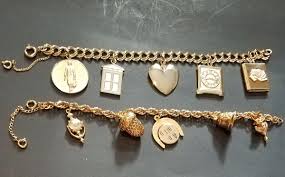 vintage Avon 10 charm 2 bracelet presidents award 1965 heart ...