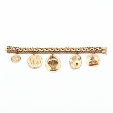 14KT Gold Bracelet with Vintage Charms and Lockets (Lot 74 ...