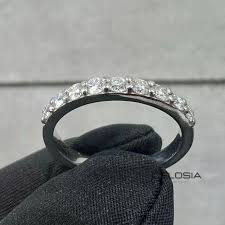 0.4CT Round Moissanite Eternity Wedding Band 10k Solid White ...