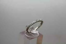 Signed LGD 10k White Gold .30ctw DIAMOND BAND ring size 7 | eBay