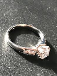 Estate Thin Silvertone Band w Prongset Round CZ & Tiny ...