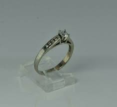 14K White Gold 1/2ct Tw Diamond Engagement Ring Size 7.5 ...